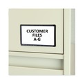Just Launched | C-Line 87700 4.25 in. x 2.5 in. Slap-Stick Side-Load Magnetic Label Holders - Black (10/Pack) image number 4
