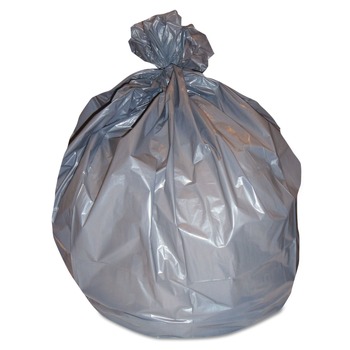 TRASH WASTE BINS | Heritage H7856WS 39 x 56 60 Gallon 1.70 Mil Low-Density Can Liners - Silver (50/Carton)