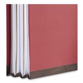 File Folders | Universal UNV10250 4-Section Pressboard Classification Folder - Letter, Red (10/Box) image number 2