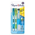 Pens | Paper Mate 56047PP 0.7 mm Clear Point HB No. 2 Mechanical Pencils with Tube of Lead/Erasers - Black Lead/Randomly Assorted Barrel Colors (2/Set) image number 0