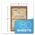Notebooks & Pads | TOPS 74688 Second Nature 6 in. x 9 in. Sheets Gregg Rule Recycled Notepads - Brown Cover image number 1
