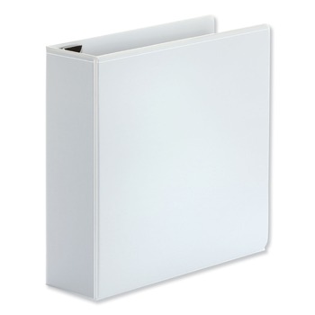 Universal UNV30752 3 in. Capacity 11 in. x 8.5 in. 3 Rings Deluxe Easy-to-Open D-Ring View Binder - White