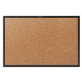  | Quartet 2303B 36 in. x 24 in. Classic Series Cork Bulletin Board - Tan Surface, Black Aluminum Frame image number 0