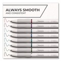 Pens | Sharpie S-Gel 2208551 S-Gel Fashion Barrel Gel Pen Retractable Medium 0.7 mm Assorted Ink White Barrel 8/Pack image number 2