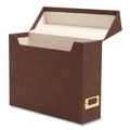 File Folders | Smead 70234 Flip Top File Box Letter Files 13 x 3.7 x 10 Saddle image number 0