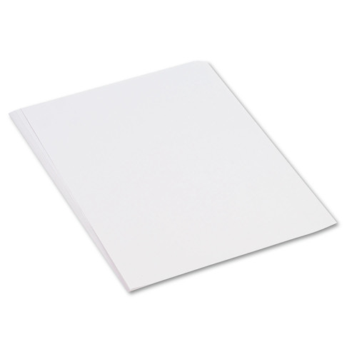 Cover & Cardstock | Prang P8717 18 in. x 24 in. 50 lb Text Weight SunWorks Construction Paper - Bright White (50/Pack) image number 0