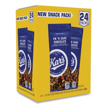 FOOD AND SNACKS | Dolcetto OFX08037 1.25 oz. Packet Trail Mix - Dark Chocolate/Peanut Butter (24/Box)