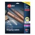 Labels | Avery 06522 Easy Peel 2 in. x 4 in. Mailing Labels with Sure Feed Technology - Glossy Clear (10/Sheet, 10 Sheets/Packt) image number 0