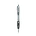 Pens | Universal 39724 0.7 mm. Medium Comfort Grip Retractable Gel Pen - Black Ink, Gray/Black/Silver Barrel (36/Pack) image number 1