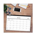 Bulletin Boards | Blue Sky 111293 17 in. x 11 in. 12-Month (Jan-Dec 2026) Enterprise Desk Pad - White/Gray Sheets/Black Binding/Clear Corners image number 2
