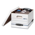 Boxes & Bins | Bankers Box 0070333 STOR/FILE 12 in. x 16.25 in. x 10.5 in. Basic-Duty Storage Boxes - White (20/Carton) image number 3