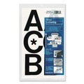 Arts & Crafts Supplies | Chartpak 01070 Press-On 3 in. h Self Adhesive Vinyl Uppercase Letters - Black (50/Pack) image number 0