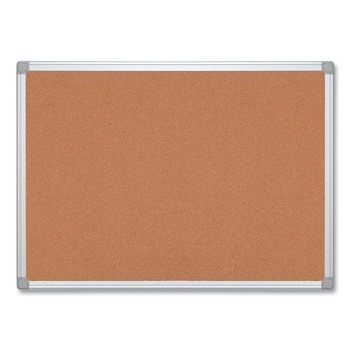 MasterVision CA051790 Earth 48 in. x 36 in. Cork Board - Tan Surface/Satin Aluminum Frame