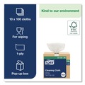Cleaning Cloths | Tork 510176 8.46 in. x 16.13 in. Cleaning Cloth - White (1000/Carton) image number 7