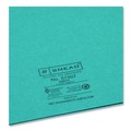 Art & Craft Paper | Smead 87867 100 Sheet Capacity 11 in. x 8.5 in. Two-Pocket Folder Textured Paper - Teal (25/Box) image number 2