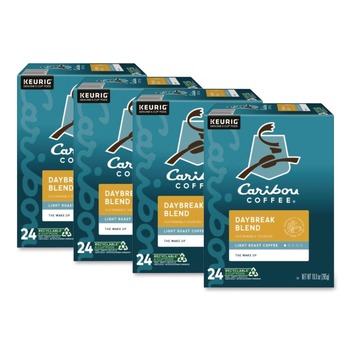 Caribou Coffee 5000330136 Coffee K-Cups - Daybreak Morning Blend (96/Carton)