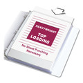 Back to School Sale | C-Line 62018 3-Hole Punched Top Load 8.5 in. x 11 in. Insert Heavy-Duty Polypropylene Sheet Protectors - Nonglare Clear Front (50/Box) image number 2