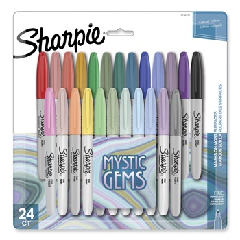  | Sharpie 2136727 Mystic Gems Fine Bullet Tip Markers - Assorted (24/Pack)