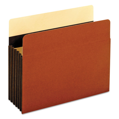 File Folders | Pendaflex C1534GHD 5.25 in. Expansion Letter Size Heavy-Duty File Pockets - Redrope (10/Box) image number 0