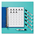 Washable Markers | Avery 24408 MARKS A LOT Desk-Style Broad Chisel Tip Dry Erase Marker - Black (1-Dozen) image number 2