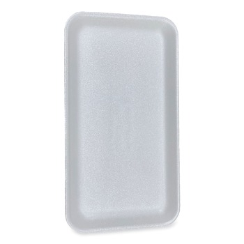 FACILITY MAINTENANCE SUPPLIES | GEN 1525WH 14.5 in. x 8 in. x 0.75 in. #1525 Meat Trays - White (250/Carton)