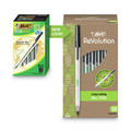Pens | BIC GSME509BK Ecolutions Round Stic Medium 1 mm. Stick Ballpoint Pen Value Pack - Black Ink/Clear Barrel (50/Pack) image number 4