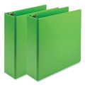 Binders | Samsill U86878 Earth's Choice Plant-Based Economy 11 in. x 8.5 in. 3-Ring View Binders with 3 in. Capacity - Lime (2/Pack) image number 0