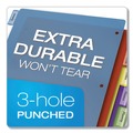 File Folders | Cardinal 84018 11 x 8.5 Poly 5-Tab Index Dividers - Assorted (4/Pack) image number 3
