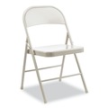 Office Chairs | Alera ALECA944 Armless Steel Folding Chair Supports Up to 275 lbs. - Taupe (4/Carton) image number 2