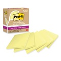 Sticky Notes & Post it | Post-it Notes Super Sticky 654R-5SSCY 3 in. x 3 in. 100 Percent Recycled Paper Super Sticky Notes - Canary Yellow (5-Pads/Pack) image number 0