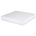 Food Trays, Containers, and Lids | SCT SCH 1465 14 in. x 14 in. x 1.88 in. Paper Lock-Corner Pizza Boxes - White (100/Carton) image number 0