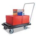Cleaning Carts | Deflecto CRT5500-04 300 lb Capacity 21 x 32.5 x 37.5 Heavy-Duty Platform Cart - Black image number 8