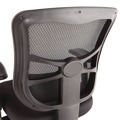 Just Launched | Alera ALEEL42ME10B 17.7 in. to 21.4 in. Seat Height Elusion Series Mesh Mid-Back Prem Fabric Multifunction Chair Supports Up to 275 lbs. - Black image number 1