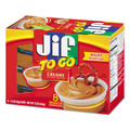 Food and Snacks | Jif To Go 5150024136 1.5 oz. Cup Spreads Creamy Peanut Butter (8/Box) image number 0