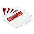 Envelopes & Mailers | Quality Park QUA46896 4.5 x 5.5 Self-Adhesive Top-Print Front Packing List Envelope - Clear/Orange (1000/Carton) image number 1