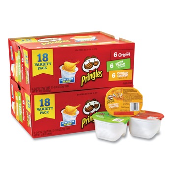 Green Rabbit 84637 0.67 oz. Tub Potato Chips - Assorted (2-Boxes/Carton)