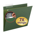 File Folders | Smead 64036 1/3-Cut Tabs Letter Size TUFF Hanging Folders with Easy Slide Tab - Standard Green (20/Box) image number 3