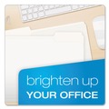 File Folders | Pendaflex 152 1/3 WHI 1/3-Cut Tabs Assorted Letter Size Colored File Folders - White (100/Box) image number 5