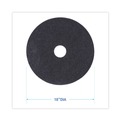 | Boardwalk BWK4018BLA 18 in. Diameter Stripping Floor Pads - Black (5/Carton) image number 4