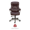 Office Chairs | Alera ALEBN41B59 18.11 in. - 22.05 in. Seat Height Birns Series High-Back Task Chair Supports Up to 250 lbs. - Brown Seat/Back, Chrome Base image number 5