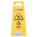 Just Launched | Rubbermaid Commercial FG611277YEL 11 in. x 12 in. x 25 in. Caution Wet Floor Sign - Bright Yellow image number 3