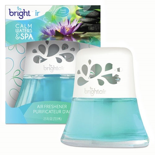 Just Launched | BRIGHT Air BRI 900115 2.5 oz. Scented Oil Air Freshener - Calm Waters and Spa, Blue (6/Carton) image number 0