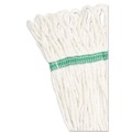  | Boardwalk BWK502WHCT Super Loop Wet Mop Head with Cotton/Synthetic Fiber and 5 in. Headband - Medium, White (12/Carton) image number 2