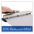 Staple Punches | Swingline A7074026E LightTouch 9/32 in. Holes 12-Sheet Desktop Two- to Three-Hole Punch - Black/Silver image number 5