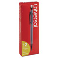 Pencils | Universal UNV22010 0.7 mm HB (#2) Mechanical Pencil - Black Lead, Smoke/Black Barrel (1 Dozen) image number 2