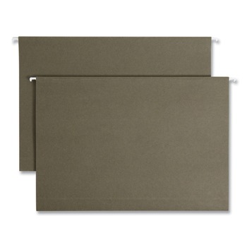 Smead 65095 2 in. Capacity Legal Size Box Bottom Hanging File Folders - Standard Green (25/Box)