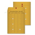 Envelopes & Mailers | Quality Park QUA63462 9 x 12 31-Entries String/Button Interoffice Envelope - Brown Kraft (100/Carton) image number 1