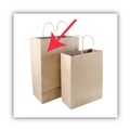 Food Service | Cosco 091566 12 in. x 6.5 in. x 17 in. Premium Shopping Bag - Brown (50/Box) image number 4
