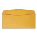 Envelopes & Mailers | Quality Park QUA11162 4.13 x 9.5 Commercial Flap Gummed Closure Envelope - Brown Kraft (500/Box) image number 2