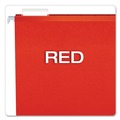 Just Launched | Pendaflex 04152 1/5 RED 1/5-Cut Tabs Colored Reinforced Hanging Letter Folders - Red (25/Box) image number 2